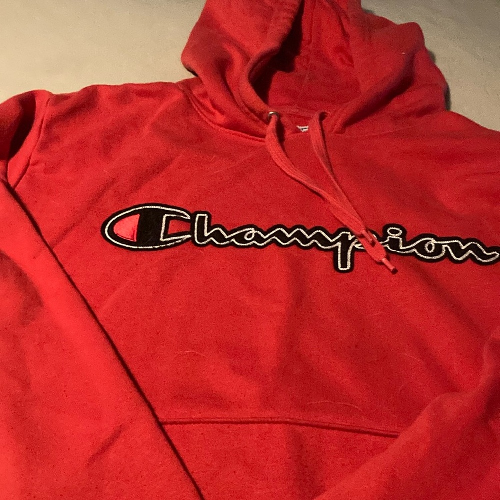 Champion Vibrant Red Pullover Hoodie